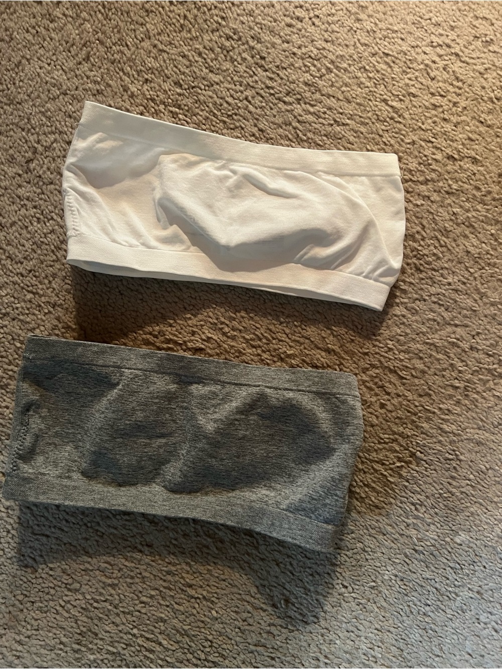 Calvin Klein White & Gray Seamless Bandeau Bras - 2-Pack - Picture 2 of 2